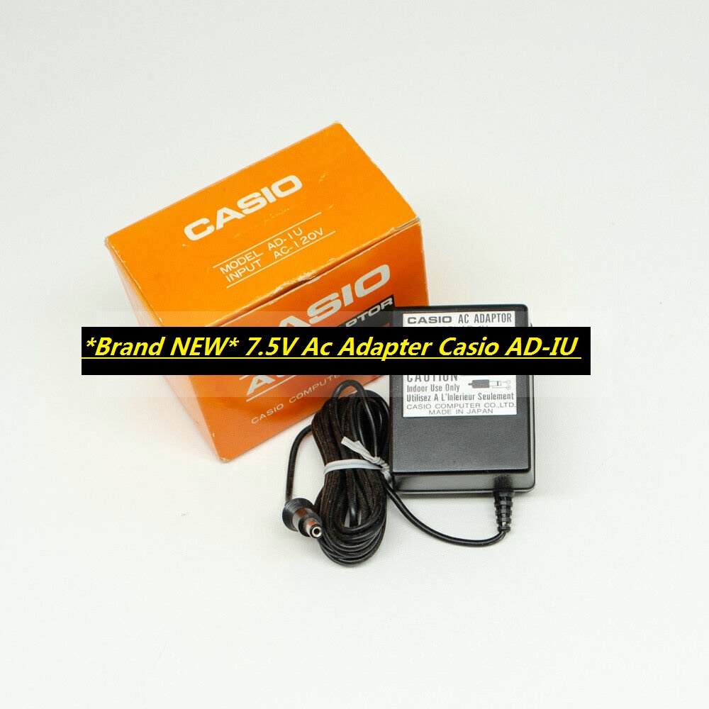 *Brand NEW* 7.5V Ac Adapter Casio AD-IU Power Supply - Click Image to Close